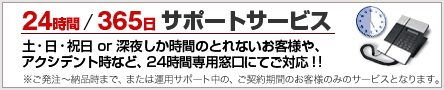 24時間365日サポート